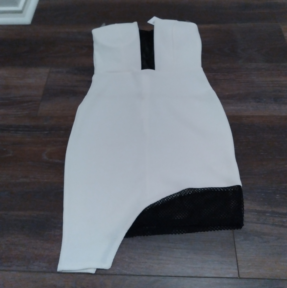 Charlotte russe dress,size Medium,white and black